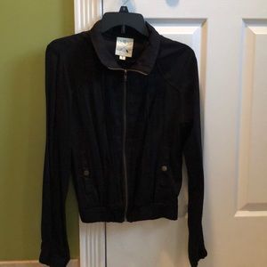LA Hearts Black Zip Up Jacket Small Women’s